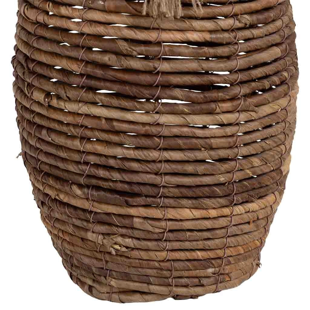 Vaso in foglia di banano naturale marrone, D21,5x57h cm