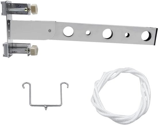 Hanger per abbigliamento pieghevole - Sistema di appendiabito spazievenditore - 1 pezzo - Acciaio inossidabile