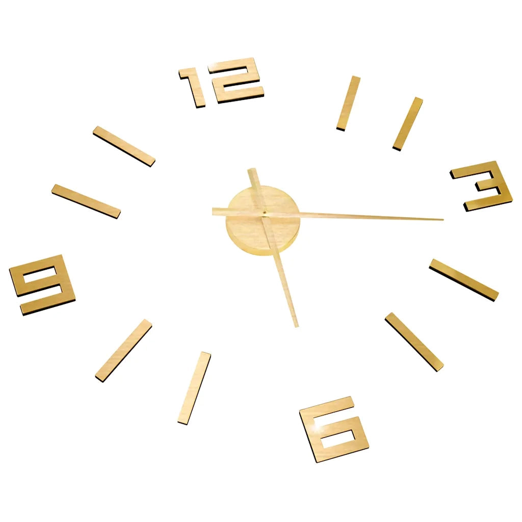 Orologio da Parete 3D Design Moderno Oro 100 cm XXL CFW4394564