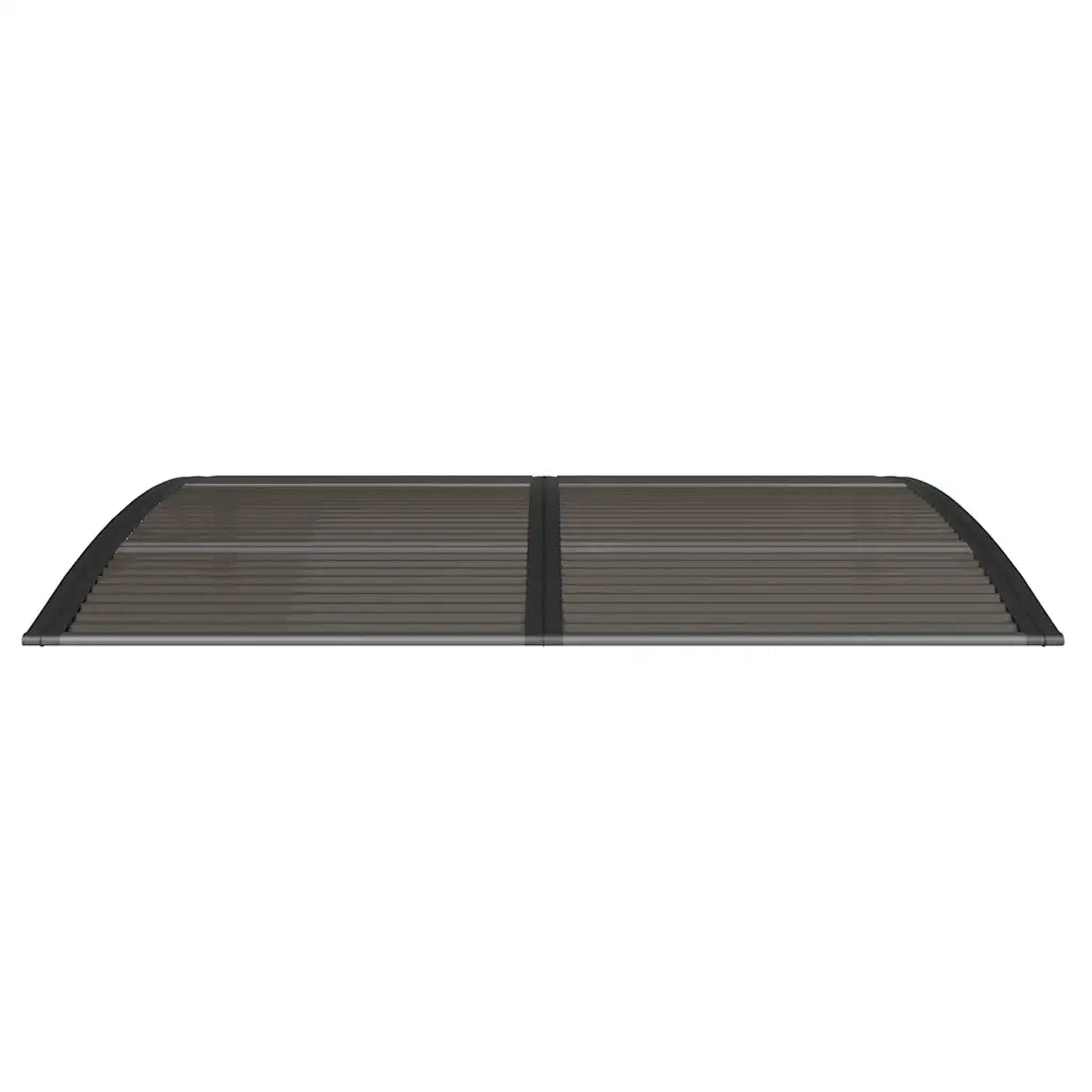 Tettoia per Porta Nera 150x100 cm Policarbonato 153573
