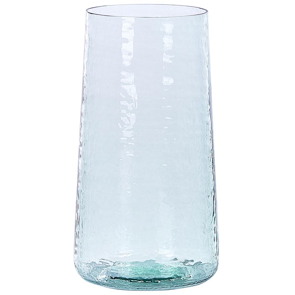 Set di 2 vasi in vetro trasparente decorativo accessorio per la casa in vetro