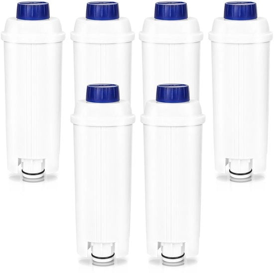 Filtro per acqua compatibile per macchina da caffè Delonghi Serie DLSC002 ECAM ESAM ETAM 6 pezzi
