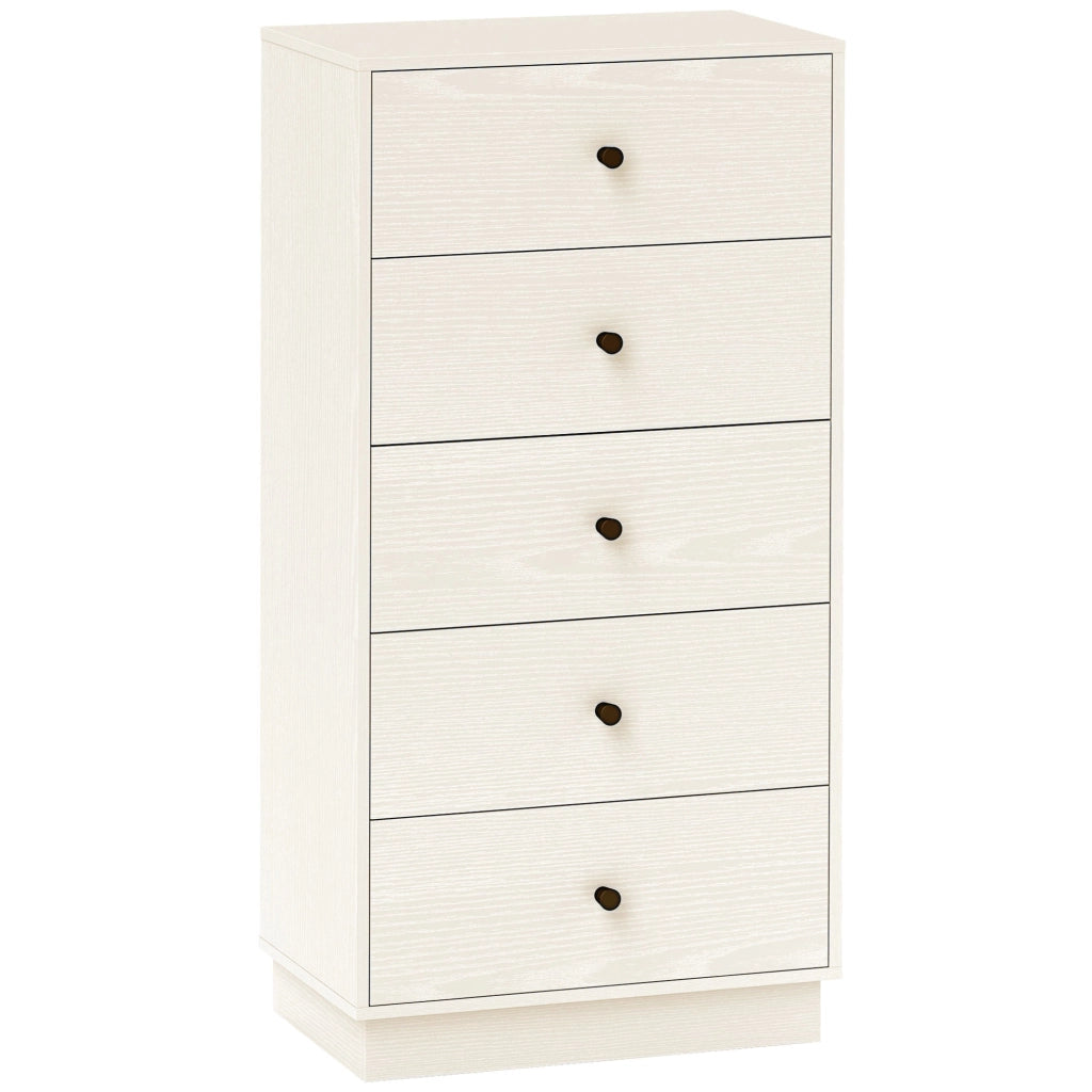 Cassettiera Alta 5 Cassetti ¨C Zephmum ¨C 47x29x95 Beige