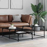 Tavolino da salotto Rovere Nero 107 x 107 x 40 cm 905693