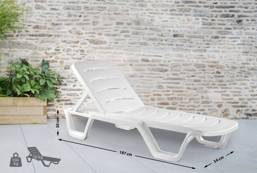 Set di 4 lettini prendisole Bahama