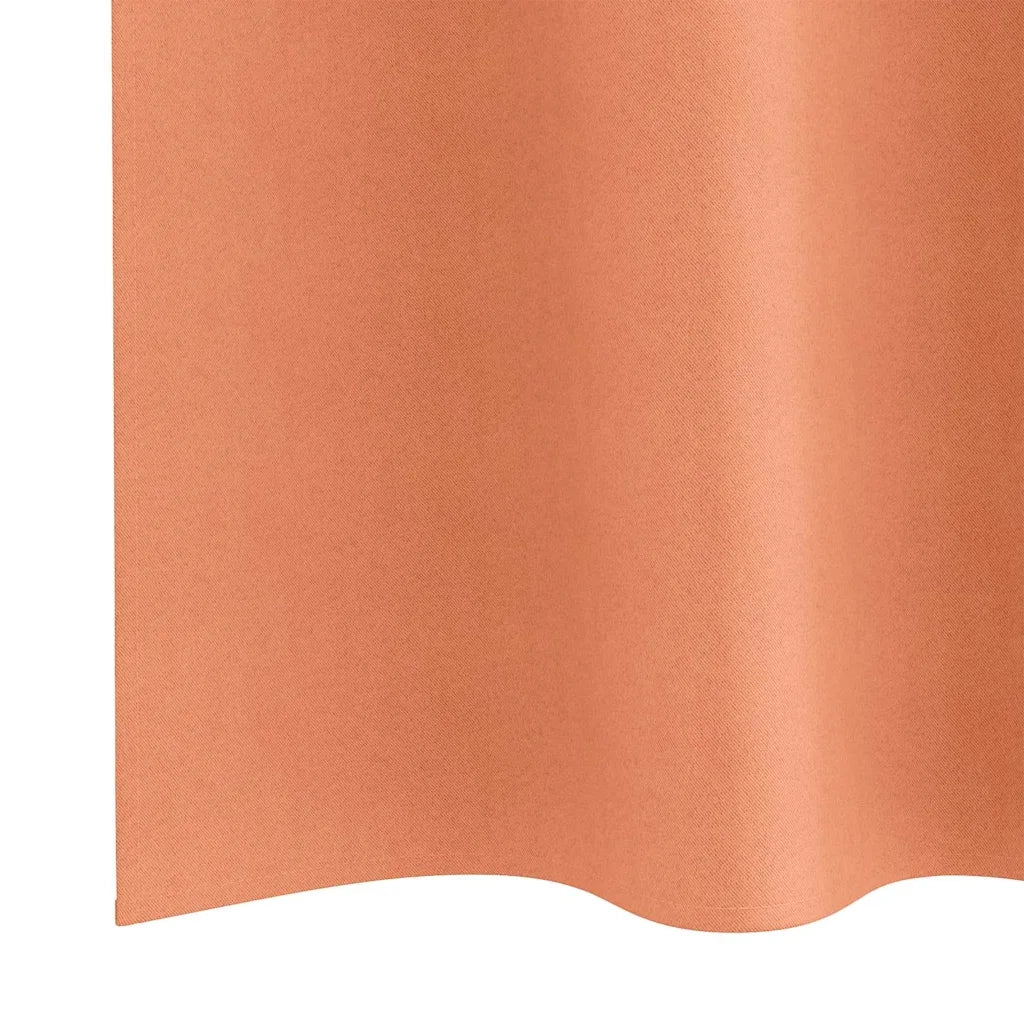 Tende Blackout con Anelli 2 pz Terracotta 245 x 140 cm 4107416