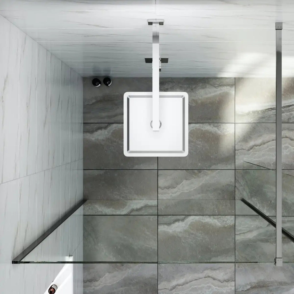 Soffione doccia ultraslim 25x25 cm orientabile cromato