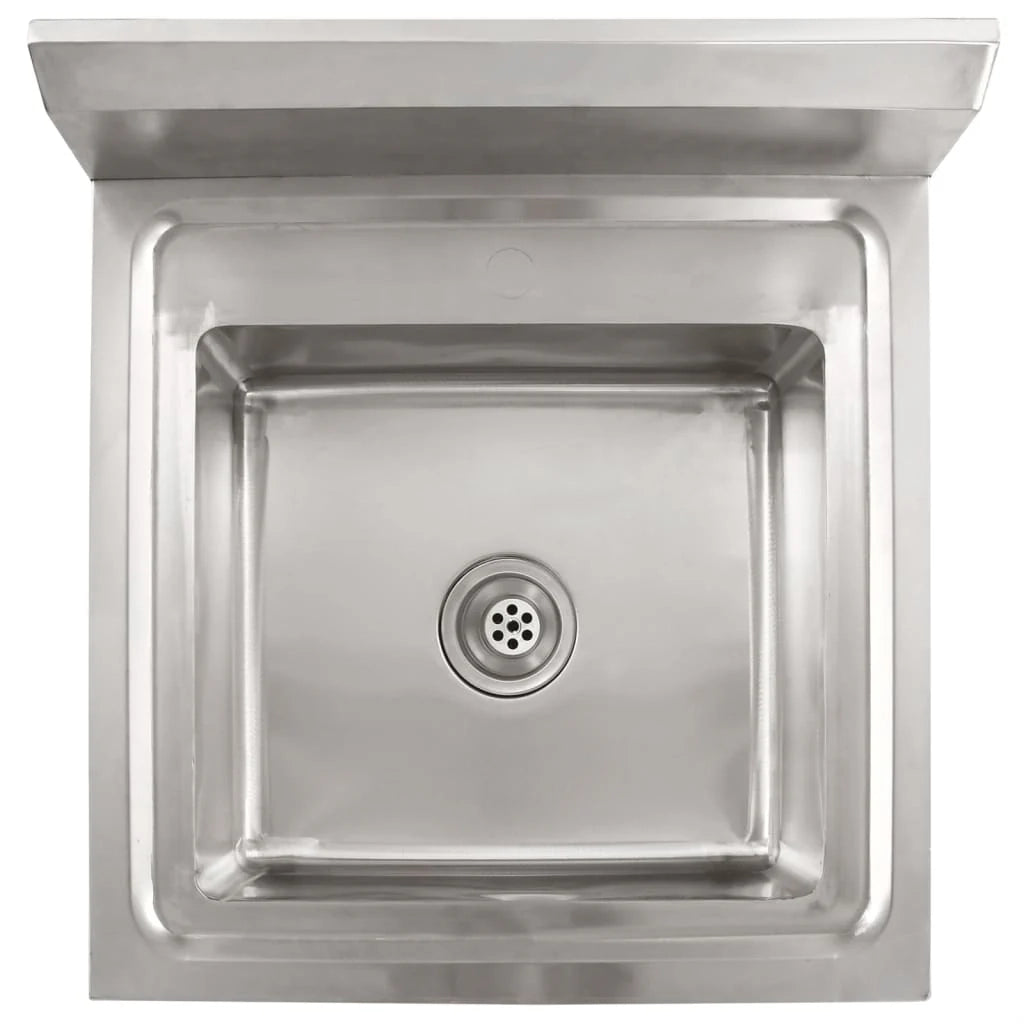 Lavello professionale da cucina vasca singola 60 x 60 cm acciaio inox 02_0002331