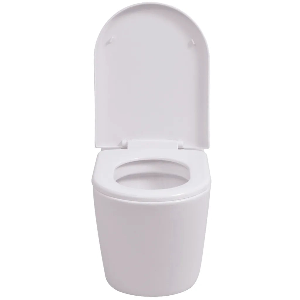 WC a Muro con Sciacquone Nascosto in Ceramica Bianco CFW8641404