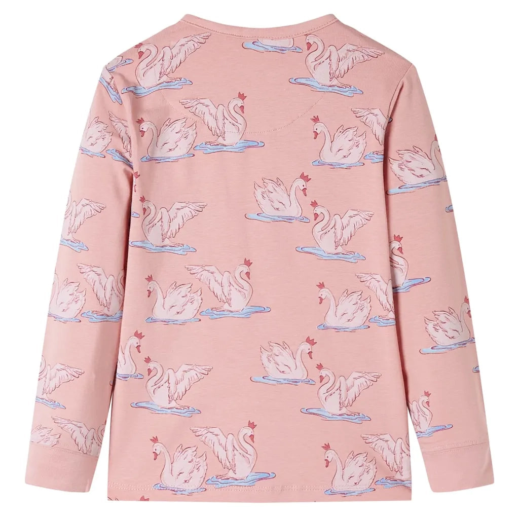 Pigiama da Bambina a Maniche Lunghe Rosa Chiaro 116 14226