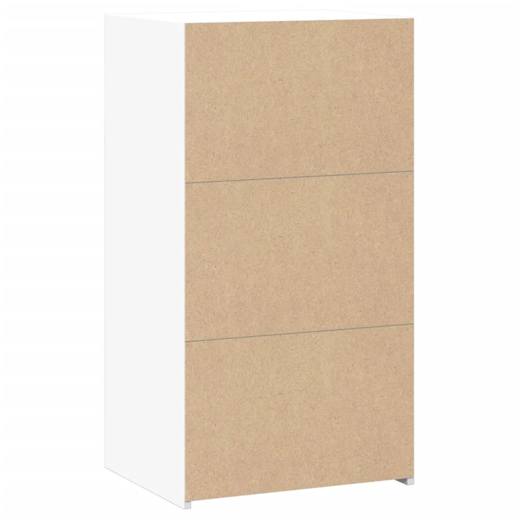 Credenza cassettiera cassettiera mobile contenitore organizer cucina soggiorno soggiorno 50 x 41 x 93 cm derivati ​​del legno bianco 02_0030318