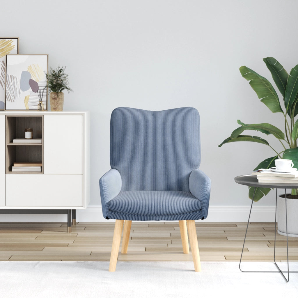 Poltrona Rilassante  in Velluto Blu