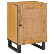 Mobiletto da bagno rettangolare moderno con ripiani 38 x 33 x 58 cm in legno di mango marrone 02_0057795