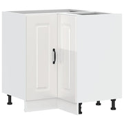 Pensile da cucina | Mobile Base ad Angolo Cucina Kalmar Bianco Lucido in Truciolato