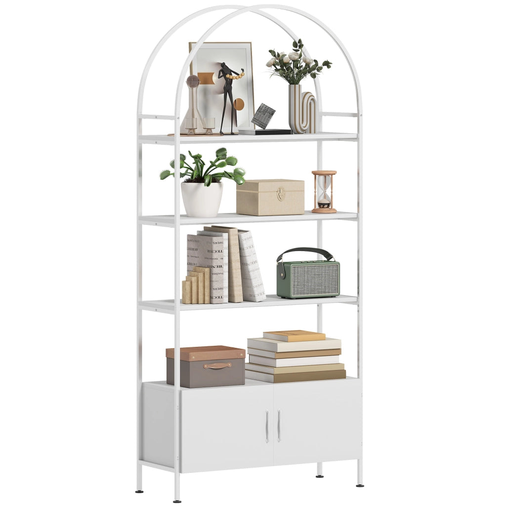 Libreria con ante ¨C zephmum ¨C bianco 80x30x187