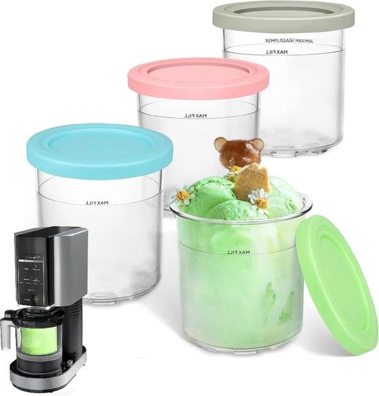 Set di 4 contenitori Creami per serie NC300s - ghiaccio cremoso BPA-free