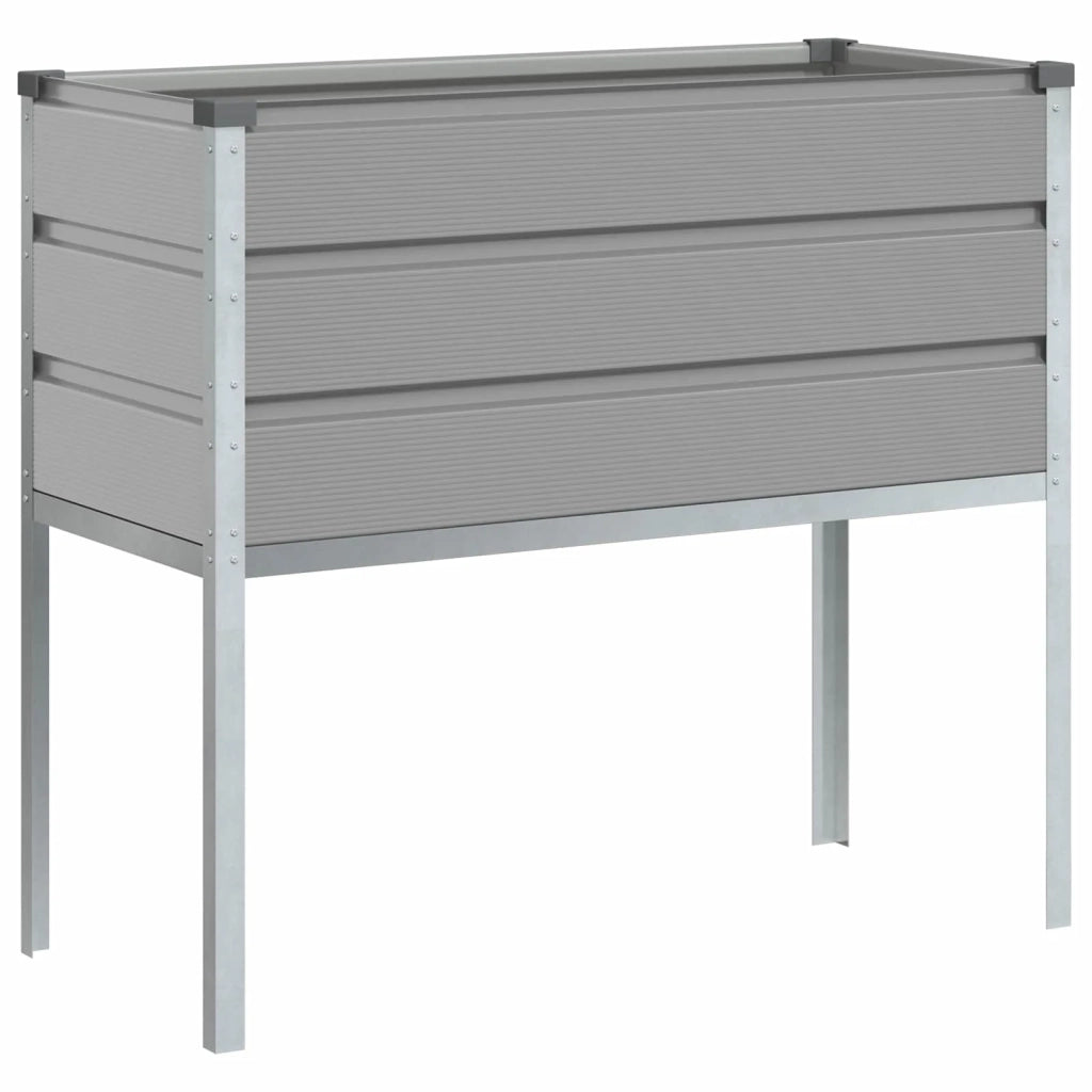 Fioriera Grigio chiaro 100 x 45 x 90 cm Acciaio zincato 42018178