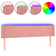 Testiera | Testata a LED Rosa 203x16x78/88 cm in Velluto