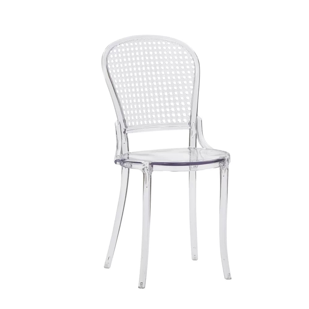 Set 2 sedie design polipropilene trasparente 46x55x88 - Mobili 2G