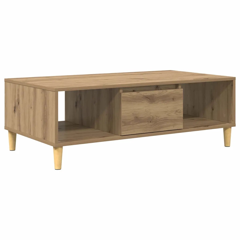 vidaXL Tavolino da salotto rovere artigianale 103.5 x 60 x 35 cm