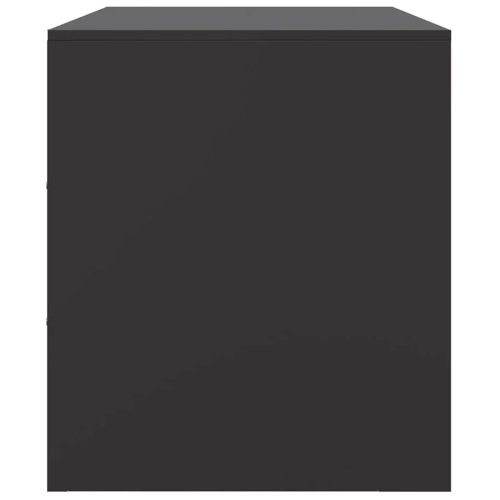 Mobile TV multimediale mensola TV credenza TV per sala da pranzo soggiorno camera da letto 99 x 39 x 44 cm acciaio nero 02_0026370