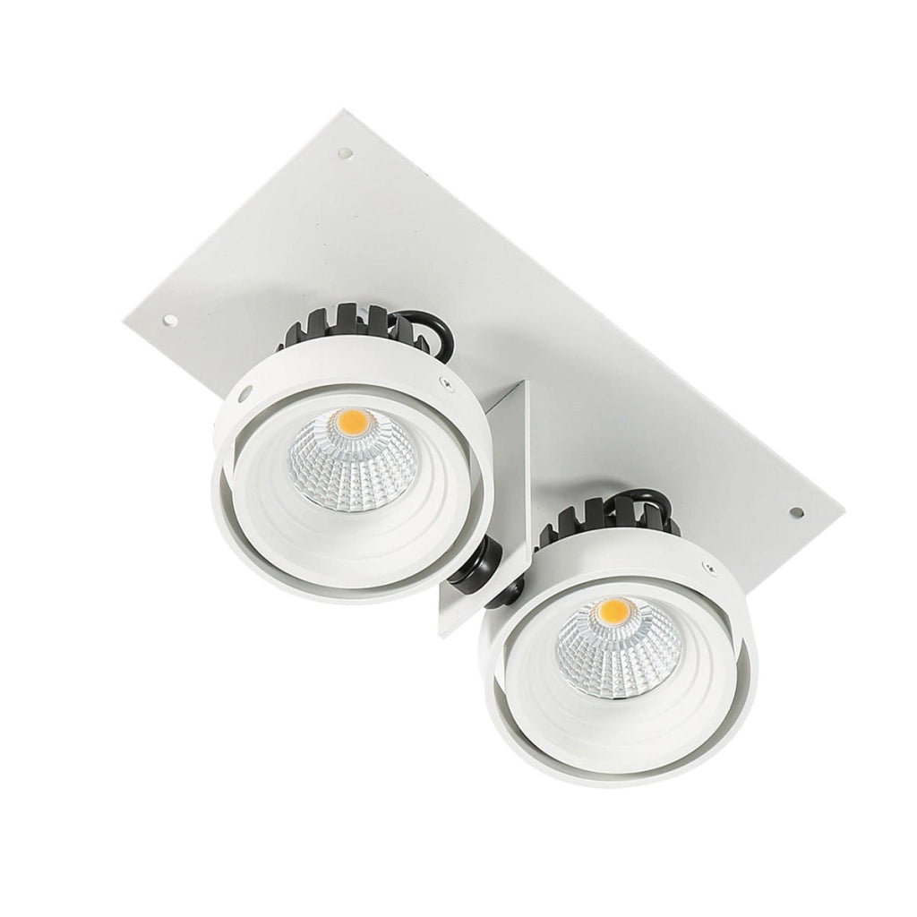 Faretto incasso Italux Patrizio LED 2x12W 4000K bianco
