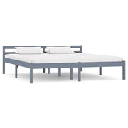 Giroletto Grigio in Legno Massello di Pino 160x200 cm cod mxl 59151