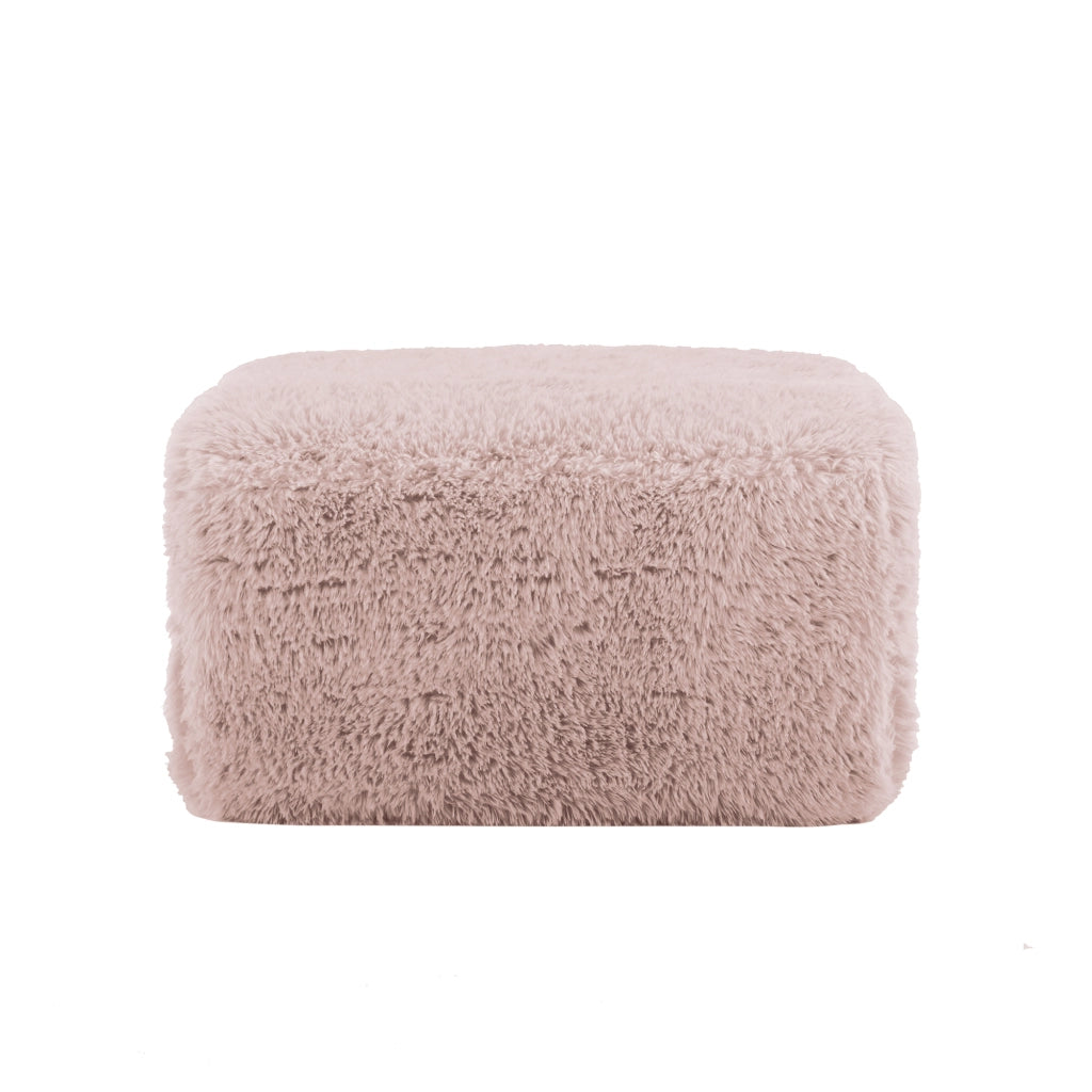 POUF Modulare 24x24x88 cm in tessuto peluche Rosa