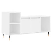 Mobile TV multimediale scaffale TV mobile TV sala da pranzo soggiorno camera da letto 100 x 35 x 55 cm legno ingegnerizzato bianco 02_0025507