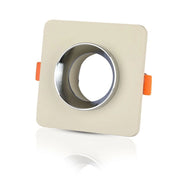 GU10 CONTROTTI IN METALE DI GYPSUM OFF LUCE RICCA BIANCA CON ROULD CROMO
