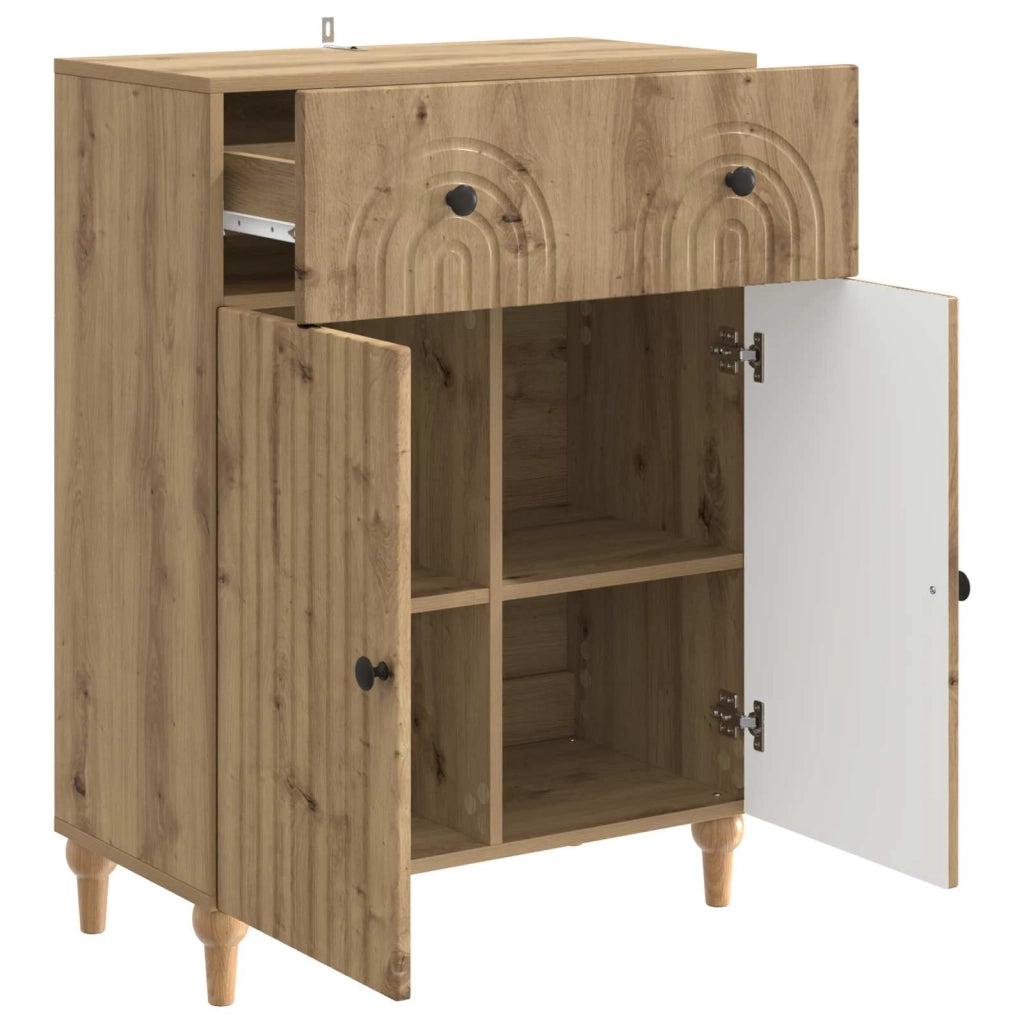 Credenza con cassetto Rovere Artigianale 66 x 34,5 x 90 cm 894184