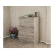 KIT CASSETTIERA 5C 80X45X111 CM  ROVERE PL.- 1,0 pz