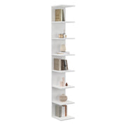 IDMarket - CHIARA scaffale sospeso a doppia posizione, 8 ripiani, bianco 190 cm