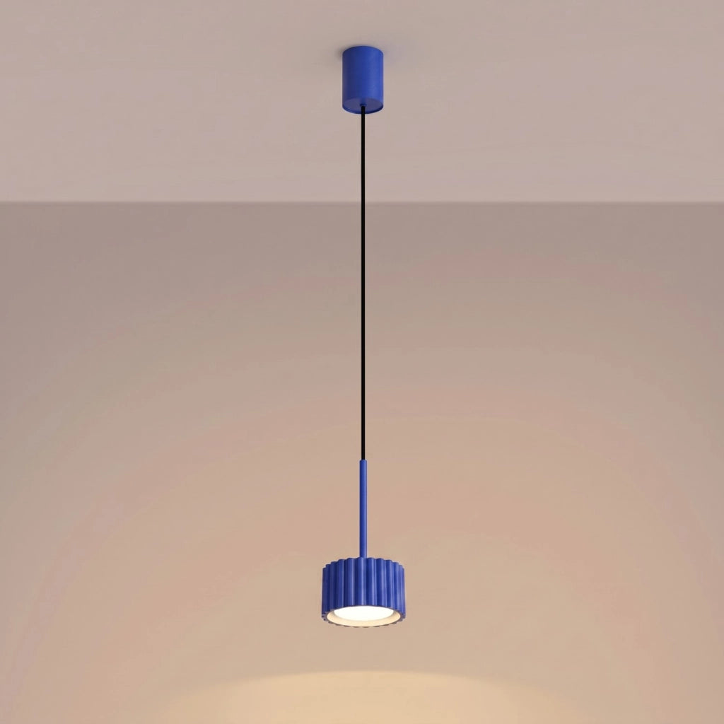Lampada a sospensione AURA 1 oltremare Gx53