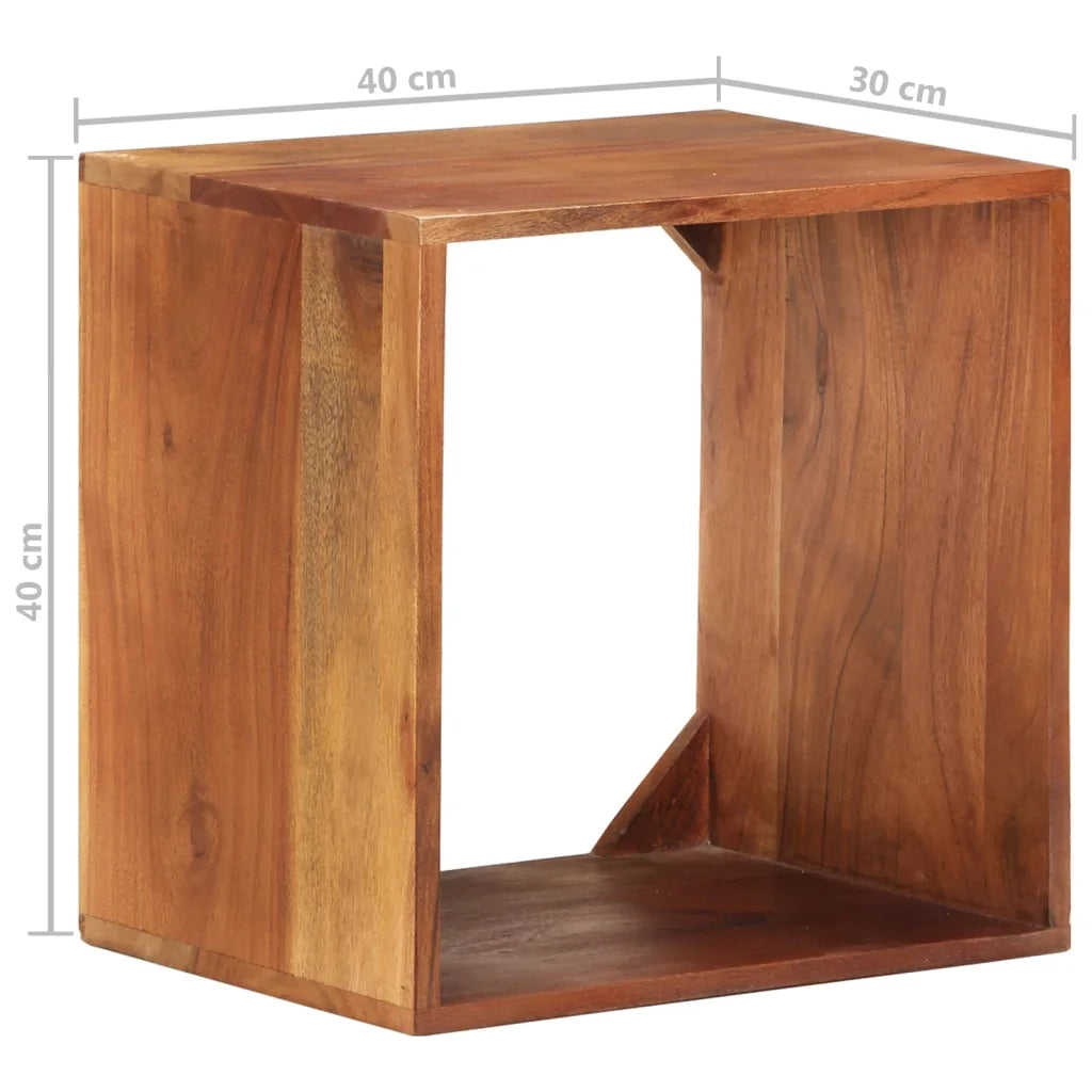 Mensola 40x30x40 cm in Legno Massello di Acacia cod mxl 33368