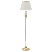 Lampada da Terra VKH904, Bianco, Tessuto, 40x40x160 cm
