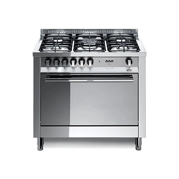 Lofra MG96GV-C Cucina 90x60Tuttoforno a gas Ventilato da 94lt 4 fuochi + tripla Corona Inox