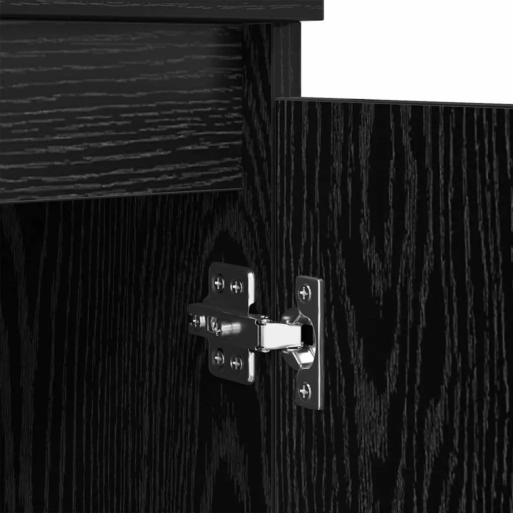 Sideboards 2 pcs Rovere Nero 60 x 35 x 70 cm Legno multistrato 3415604