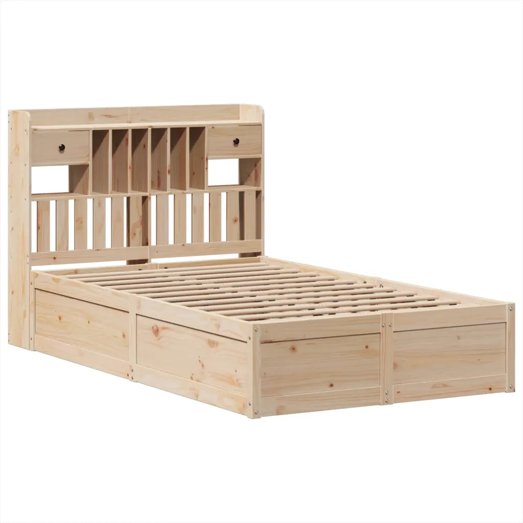 Letto senza Materasso 135x190 cm in Legno Massello di Pino 3323509