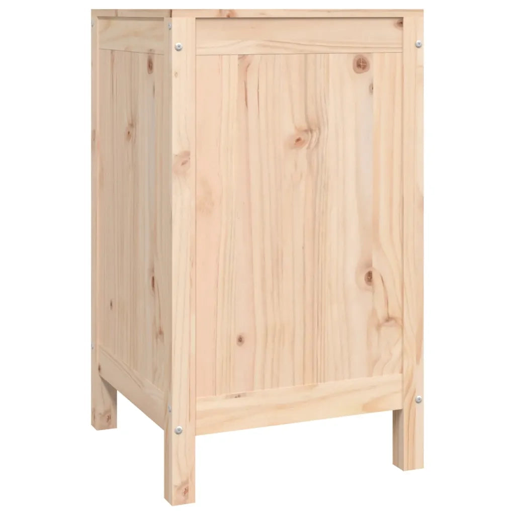 Contenitore per Bucato 44x44x76 cm Legno Massello Pino 823574