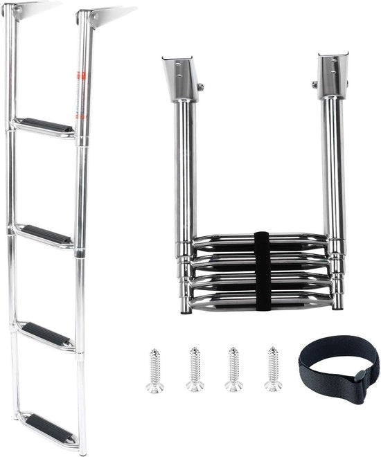 Scale aerea telescopica con piattaforma opzionabile per immersioni con capacità 900 lbs - Ladder a cavo sicura