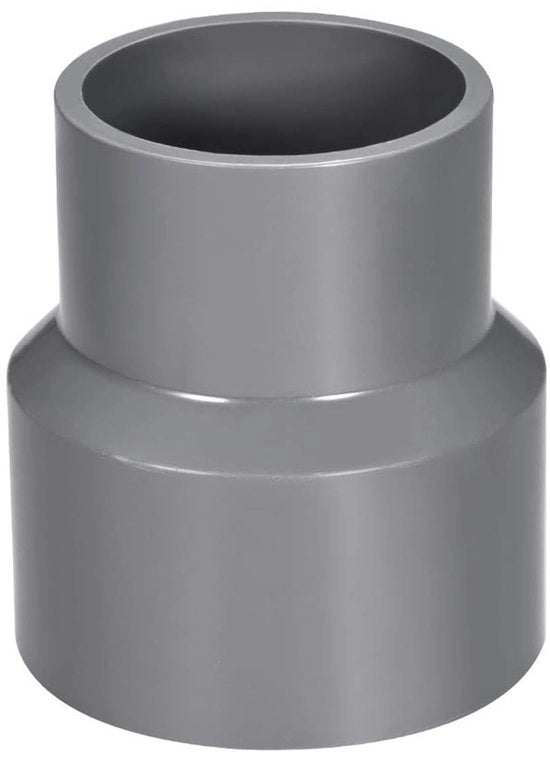 Adattore di riduzione in PVC - 50mm x 63mm - Resistente all'UV - Grigio - Connettore di adattamento - Idoneo per uso acqua - 1 pezzo