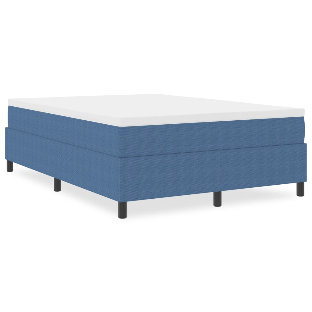 Letto Box Spring  Blu 140x200 cm Tessuto in corda