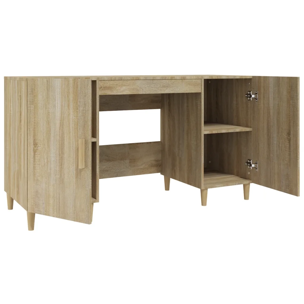 Scrivania | Tavolo da Ufficio Rovere Sonoma 140x50x75 cm in Legno Multistrato