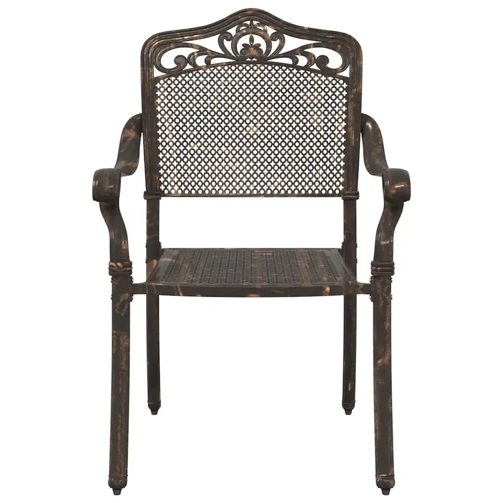 Set di Tavolo da Giardino 3 pcs Bronzo Alluminio pressofuso 3334740