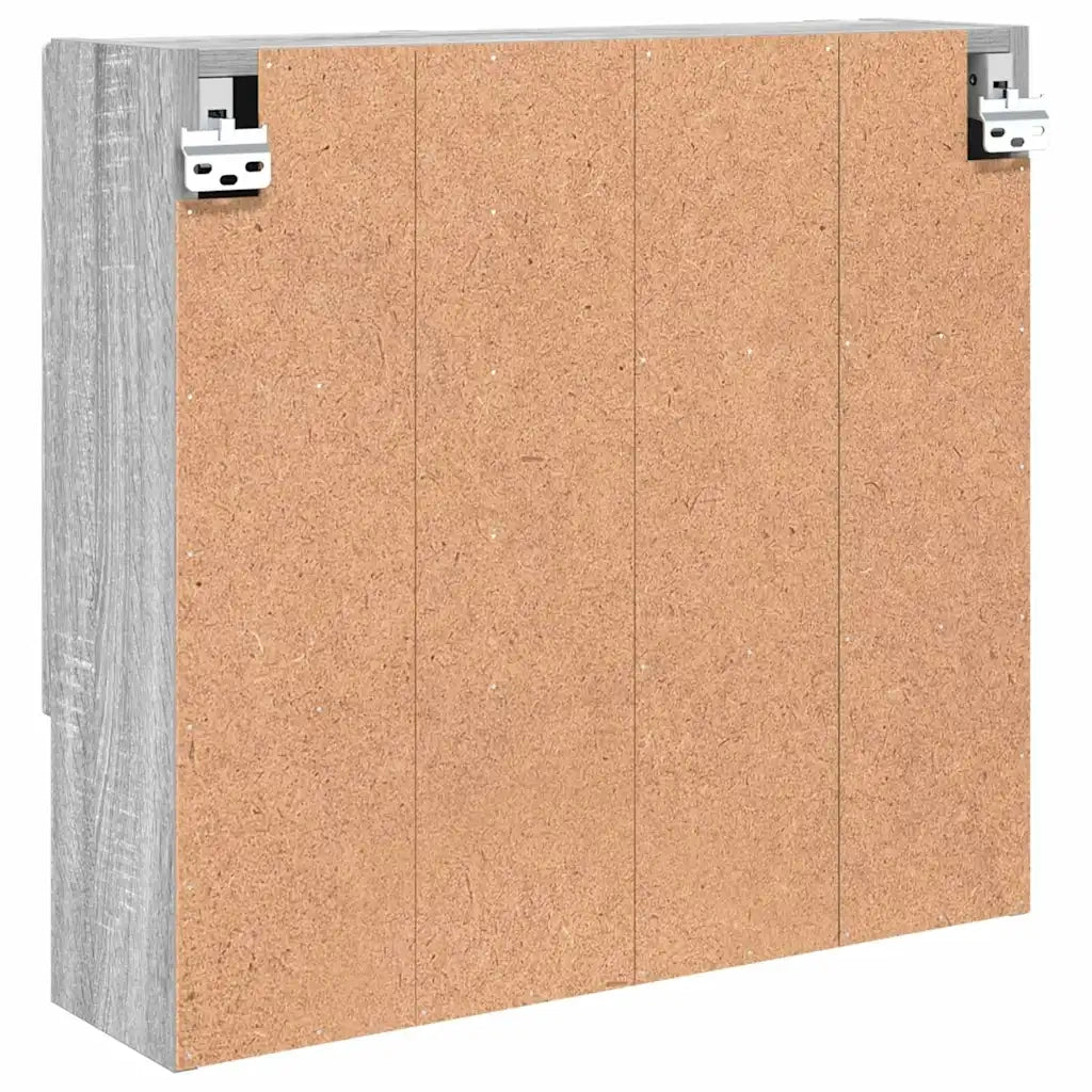 Mobiletto per specchio con porta Grigio Sonoma 59 x 17 x 55 cm 883370