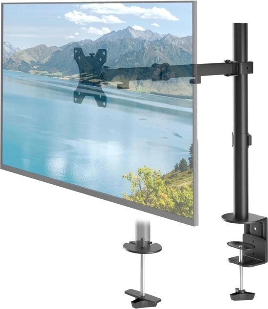 Monitorarm 360° rotativo per schermi da 13 a 32 pollici con montaggio rapido - altezza e angolo regolabili singolarmente - nero