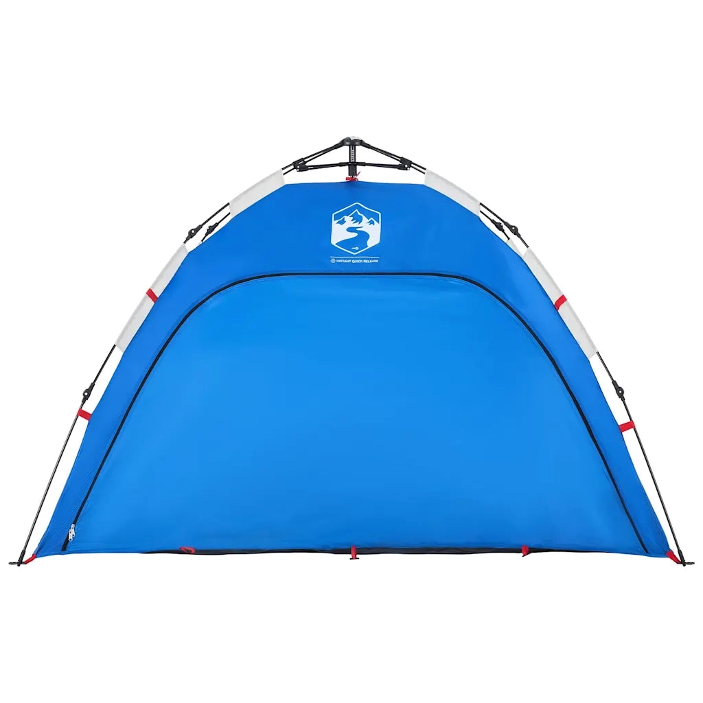 Tenda da Spiaggia 2 Persone-Tenda da campeggio Azzurro Rilascio Rapido Impermeabile 620113