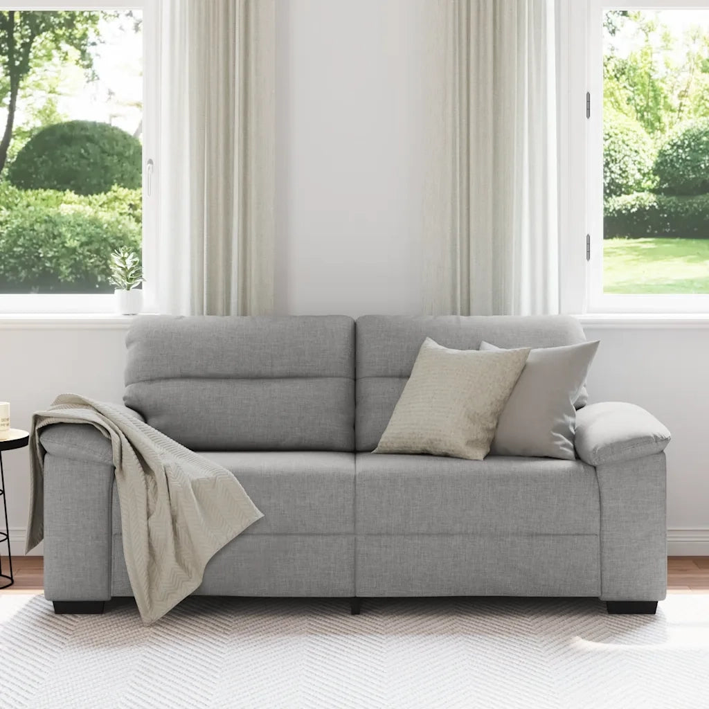 Divano a 2 Posti-Sofa 2 Posti Grigio Nuvola 140 cm in Tessuto 726961
