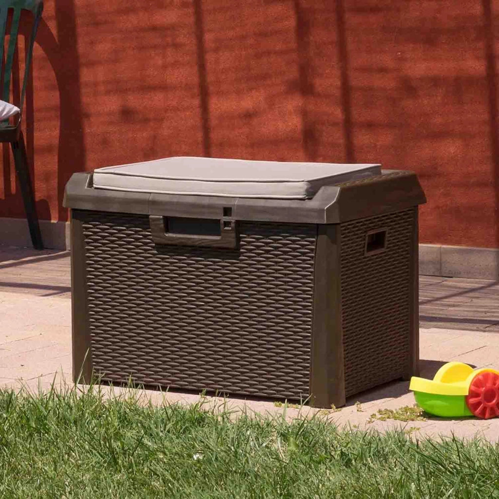 Toomax Baule Esterno 125L con Ruote Santorini Marrone